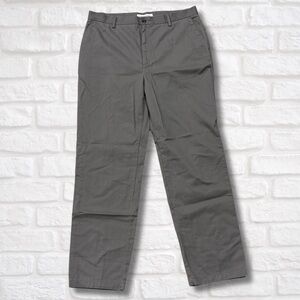 Amazon Essentials Classic Fit Chino Pants Gray Mens 38x34 Flat Front Cotton